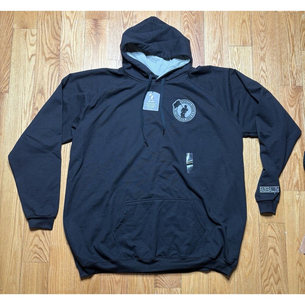 Official Baseballism Brand Men's 3XL Hoodie Sweatshirt Black America’s Brand